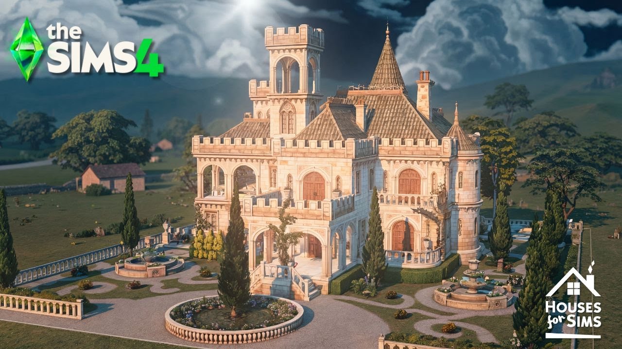 ROYAL COUNTRYSIDE MANOR - THE SIMS 4 - Relaxing Stopmotion -  No CC