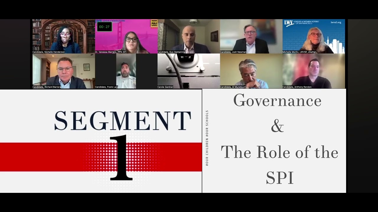 Governance & The Role of the SPI: California Supt. of Public Instruction Candidate Forum 2026