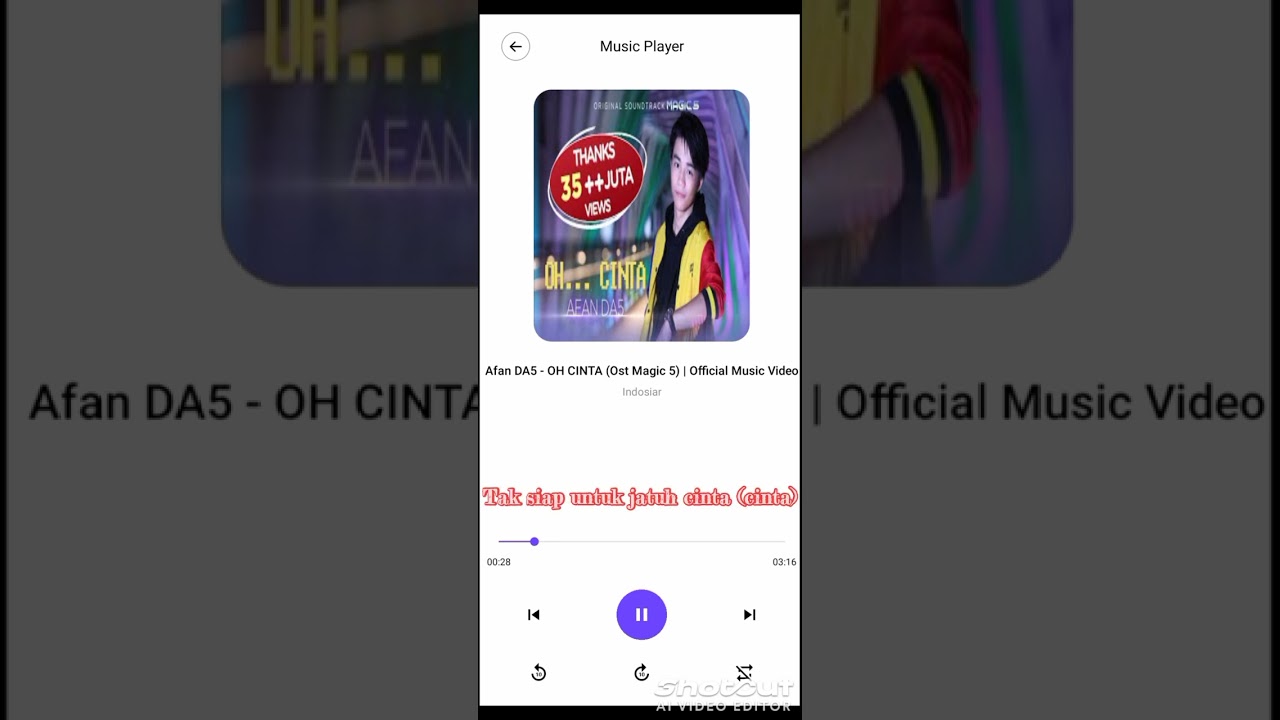 Oh Cinta - Afan DA5 #ohcinta #afanda5