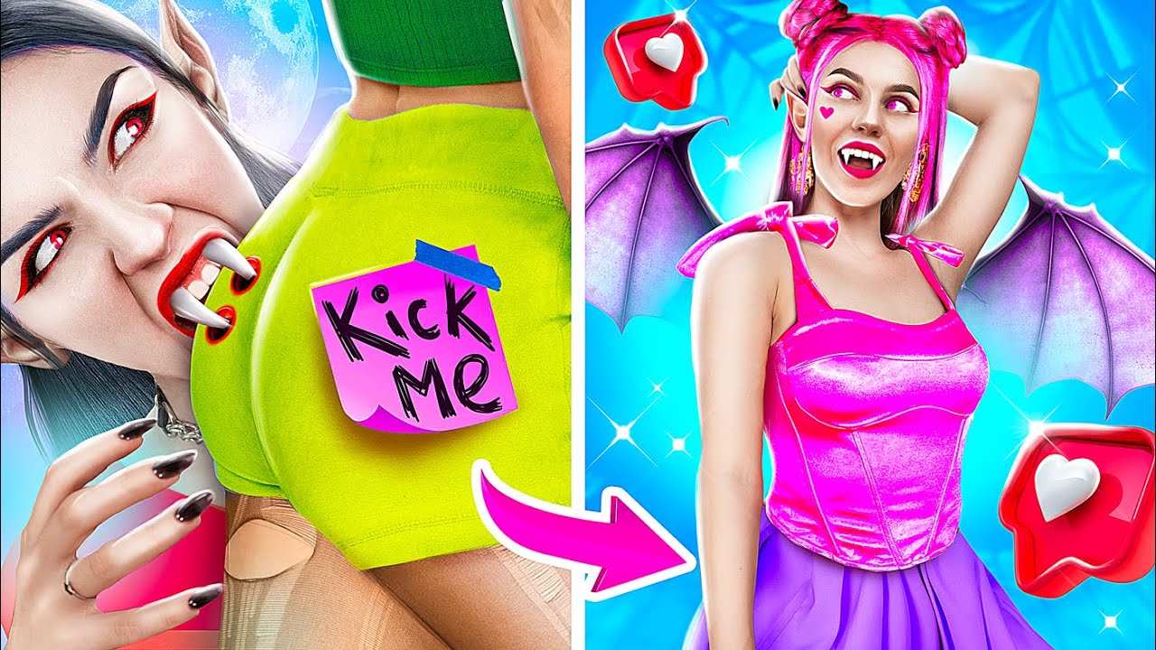 Wie wird man ein Vampir? Extremes MakeOver vom Nerd zum Beliebten Vampir!