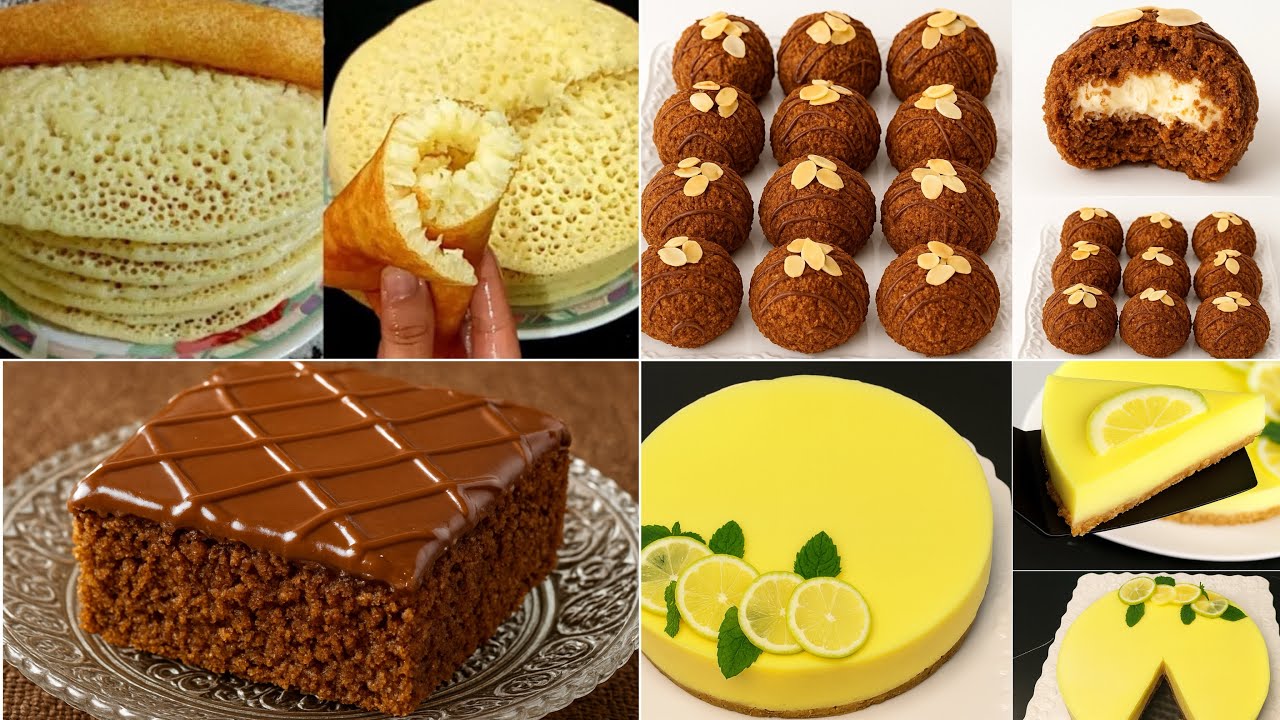 طبيله كوتي متنوعه 4اقتراحات ديال تحمر الوجة☺️ميني كيكة بسبوسة الشوكولاتة طارت ￼بدون فرن بغرير😋