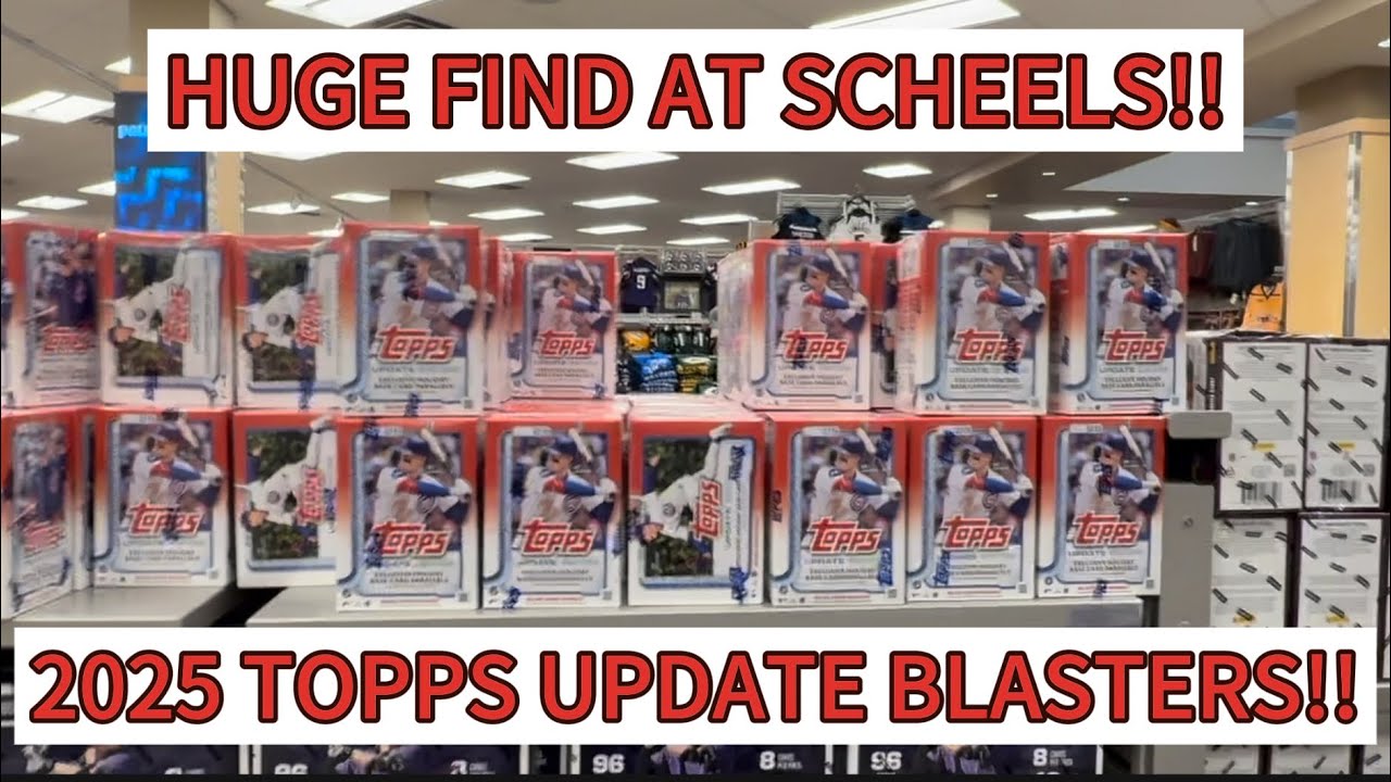 ПЕРВЫЙ ВЗГЛЯД НА ОБНОВЛЕНИЕ TOPPS 2025 ГОДА: КОРОБКИ-БЛАСТЕРЫ ОТ SCHEELS!! ВКЛЮЧАЕТ В СЕБЯ ПОТРЯС...