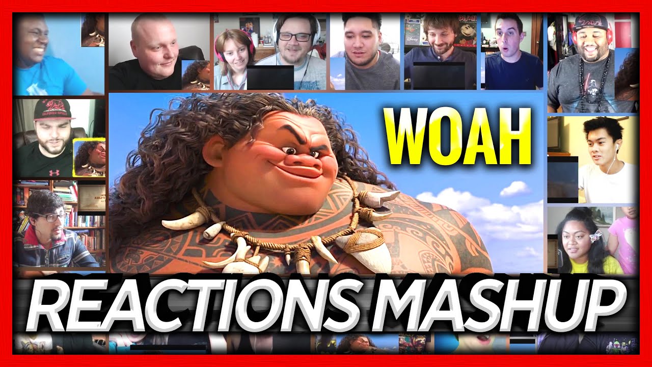 Moana Official Teaser Trailer Reactions Mashup by Subbotin