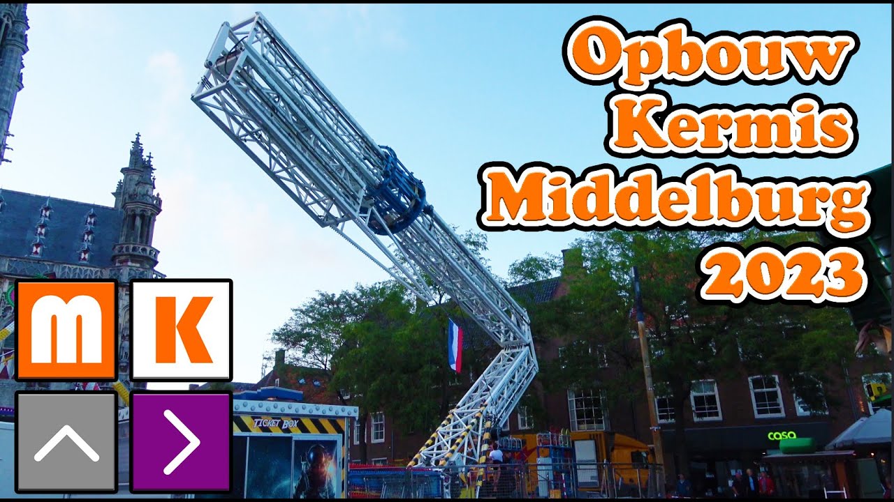 Opbouw Kermis Middelburg 2023