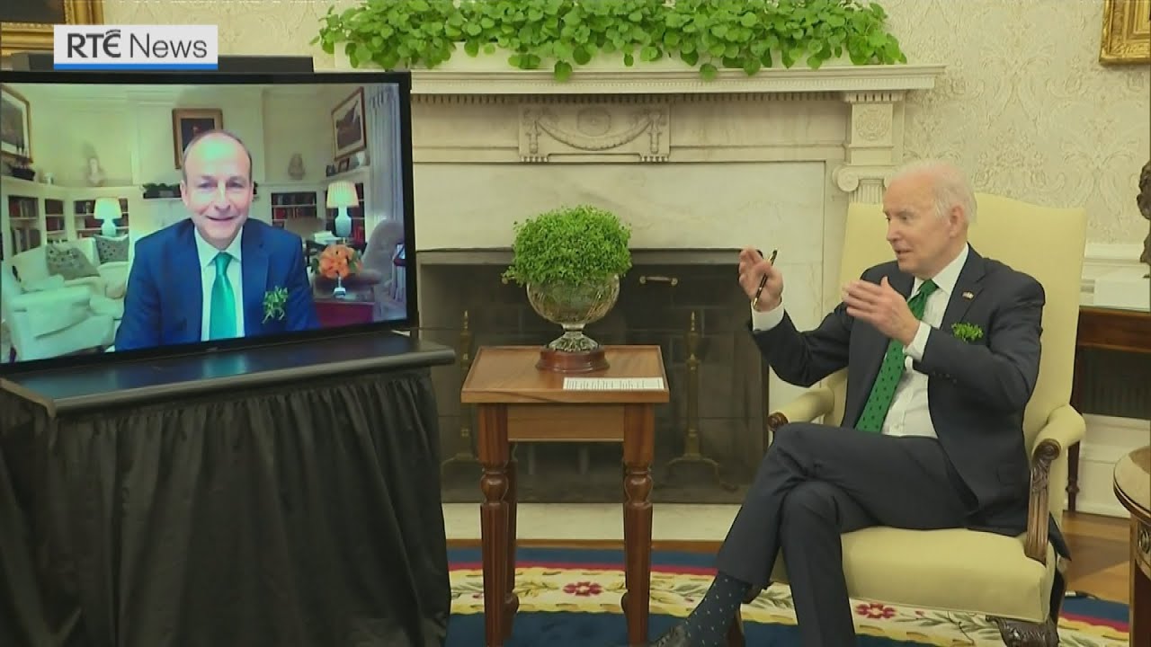 Biden praises Irish leadership on Ukraine in virtual meeting with Taoiseach