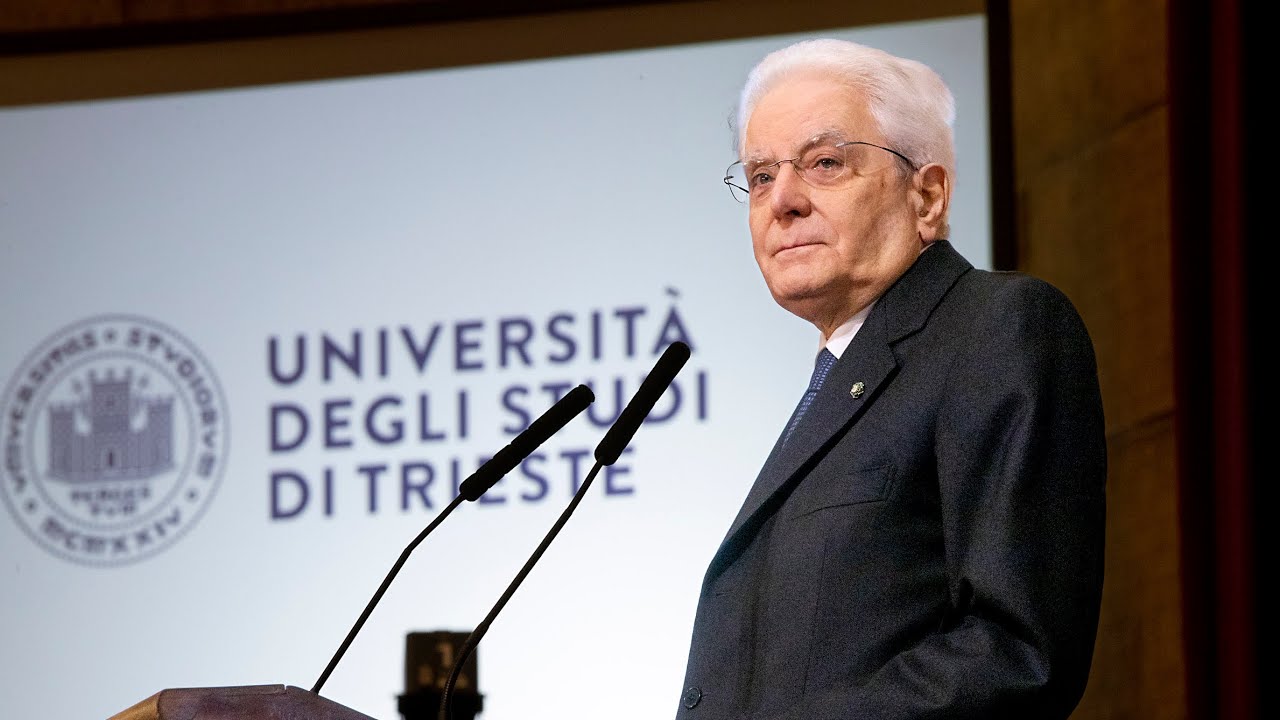 Mattarella all'inaugurazione dell’anno accademico 2021/2022 dell’Università degli Studi di Trieste