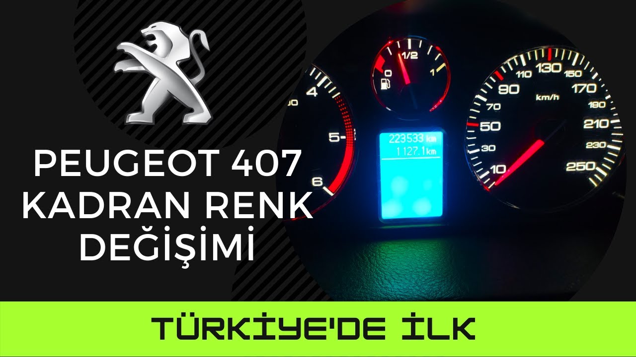 Peugeot 407 Gösterge Renk Değişimi - 2008 Executive Black