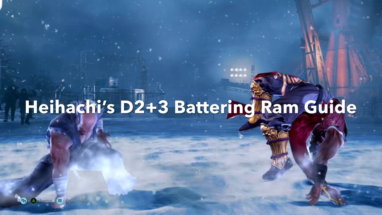 Ways to use Heihachi’s D2+3 Battering Ram ground smash move in Tekken 7
