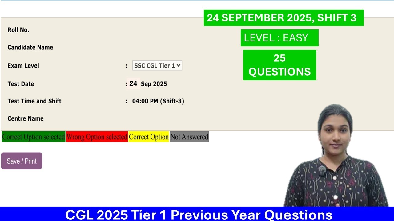 cgl previous year question paper tier 1 #cgl2025 #ssccgl #ssc #cgl