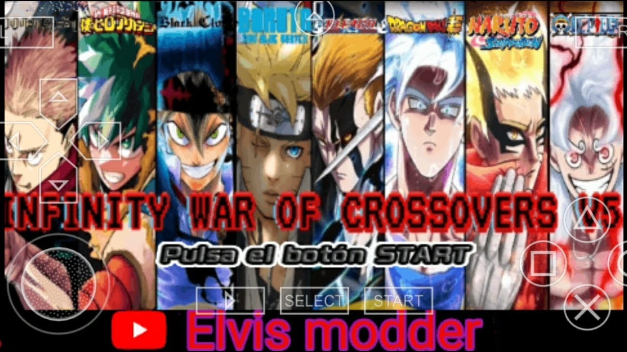 ISO INFINITY WAR OF CROSSOVERS V5 ,ROSTER BY ELVIS MODDER DBZ TTT VERSION JAPANESE/ PPSSPP EMULATOR 