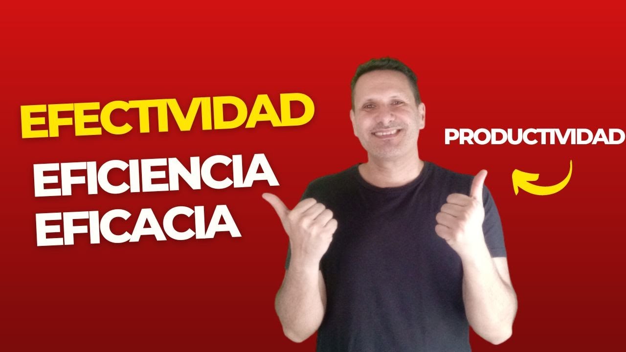 Efectividad, eficiencia, eficacia y productividad.
