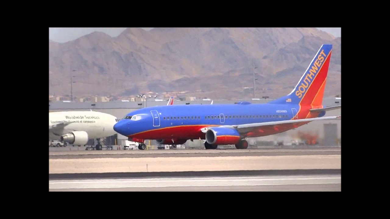 Las Vegas Windy Plane Spotting w/ Heavies! HD