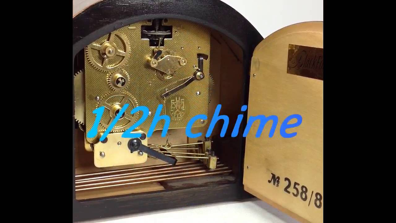 German FHS Westminster Chime Mantel Clock