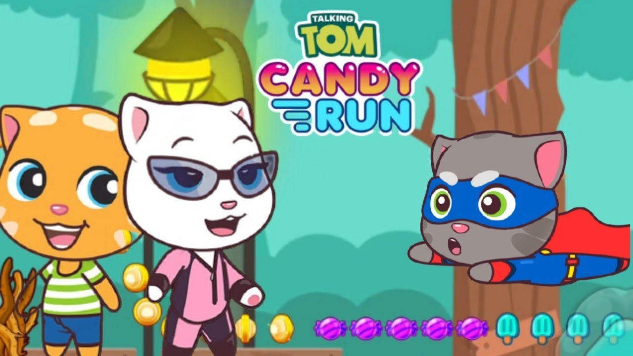 Talking Tom Candy Run Ginger vs Firman Ginger Part 2