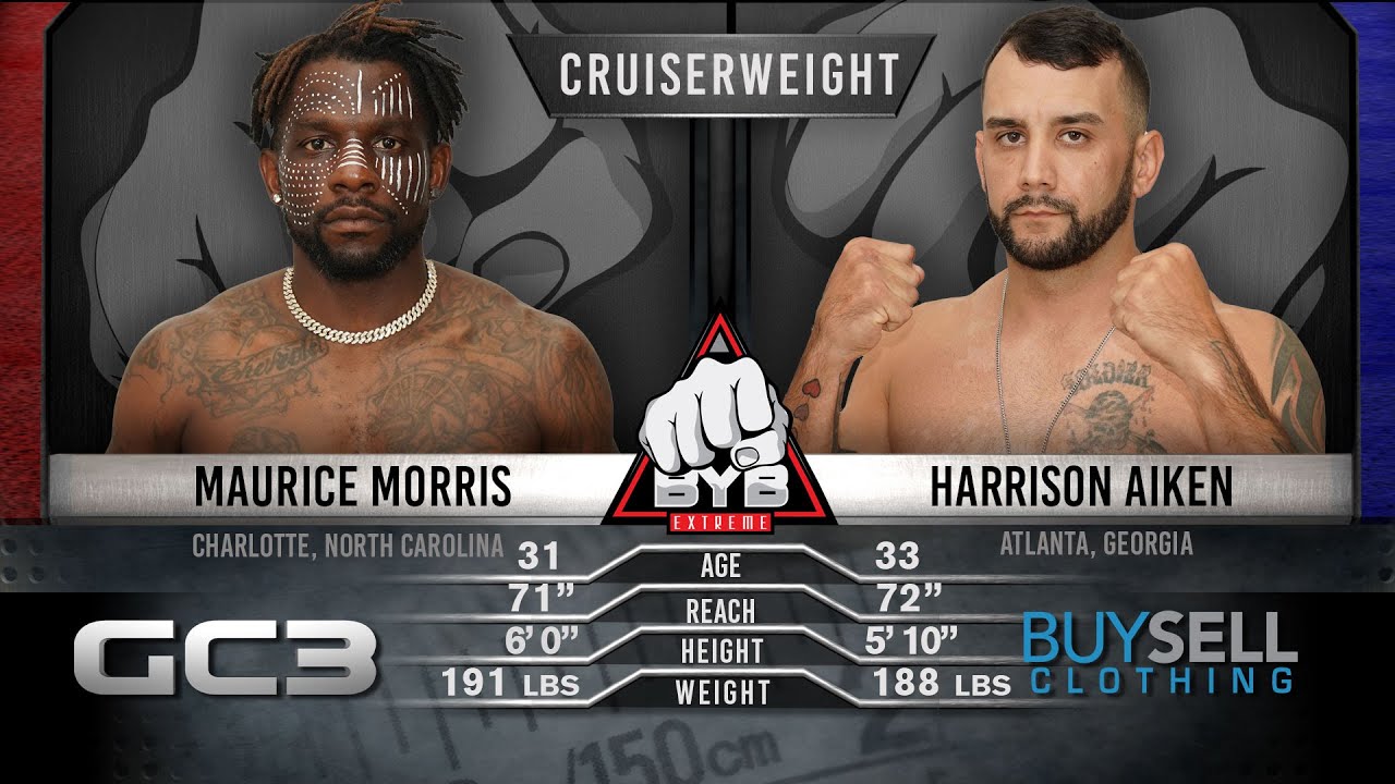 Maurice Morris Makes his Bare Knuckle Debut at BYB 17 Against Harrison Aiken