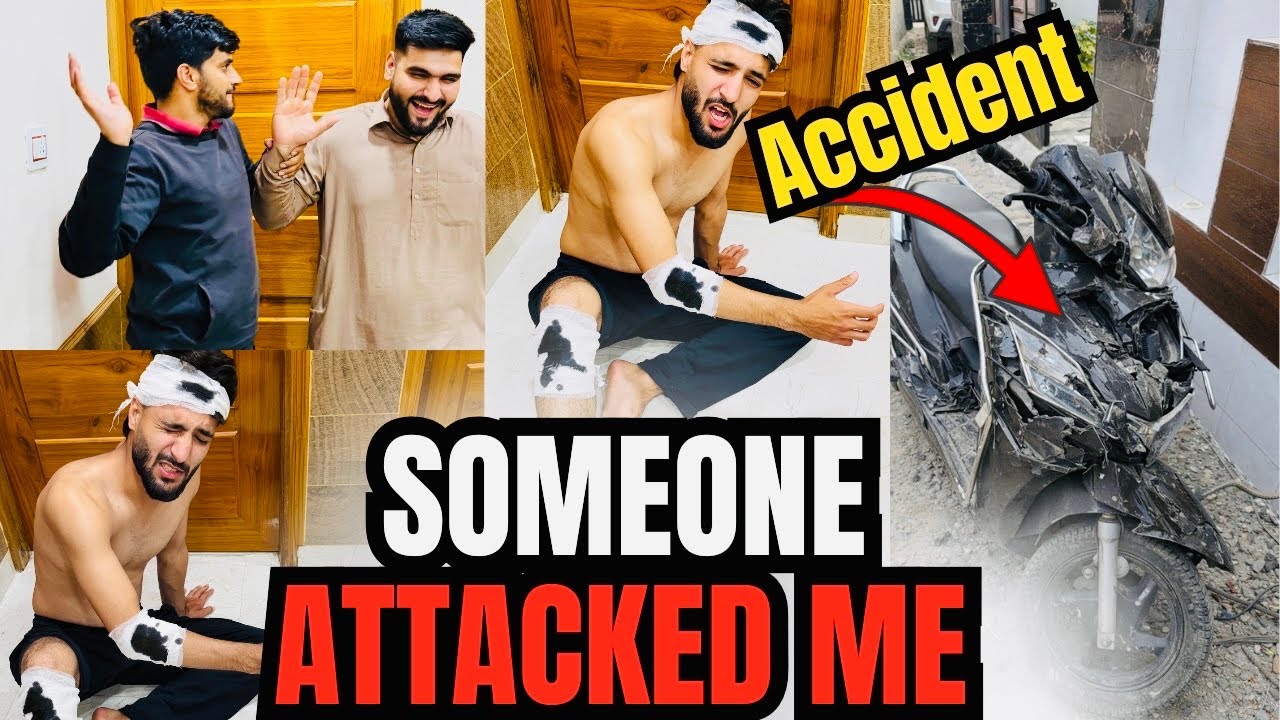 Someone Suddenly Attacked Me & I Injured My Leg 😱 #funny #pranks #attack 