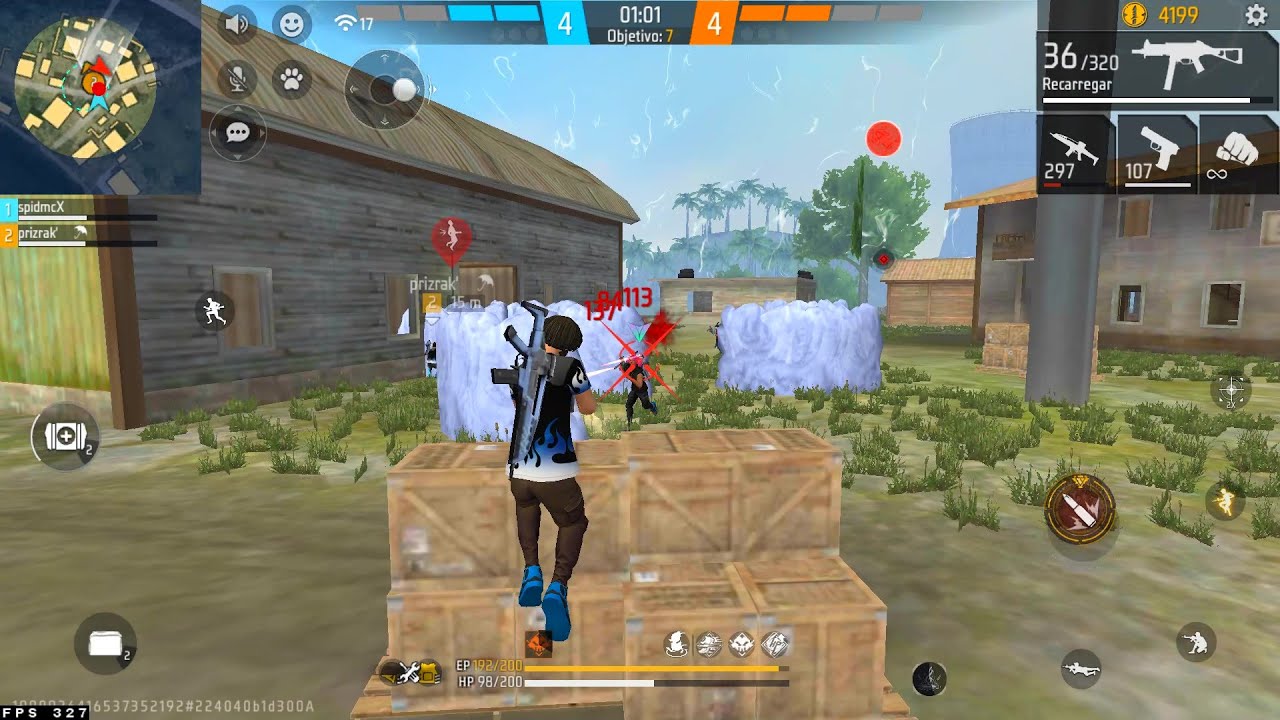 HIGHLIGHTS EM 4x4 APOSTADO! ❤️ 1920x1080😏👑 Highlights Free Fire 4v4 (MSI 5.9 FREEFIRE 4x4) @spidmcX