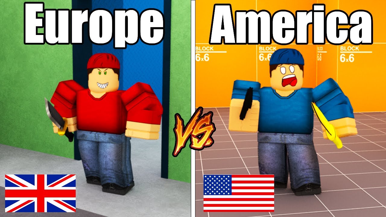 European vs American Arsenal player! (Roblox Arsenal)