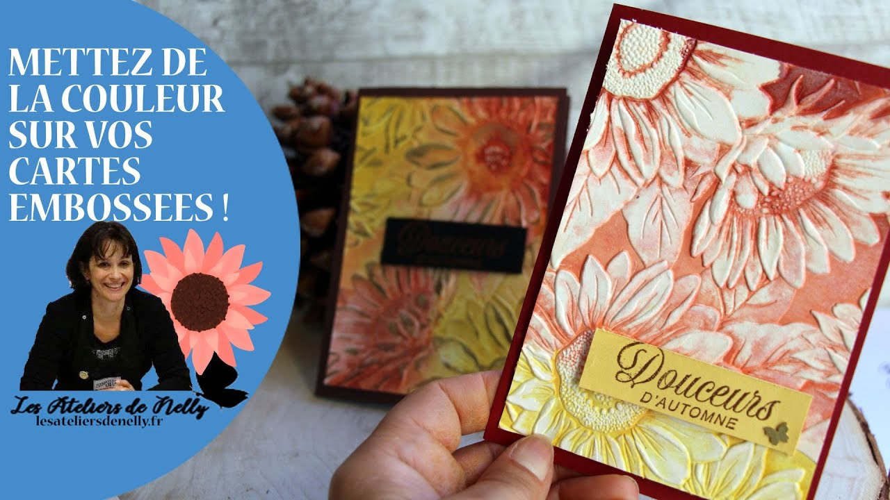 Mettez de la couleur sur vos cartes embossées ! Je vous donne pein d'astuces ! :-)