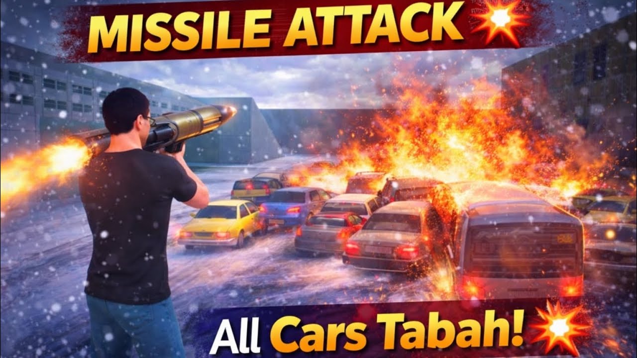 Snow City में Missile Attack 💥 | All Cars Destroyed 😱 | Payback 2 Gameplay