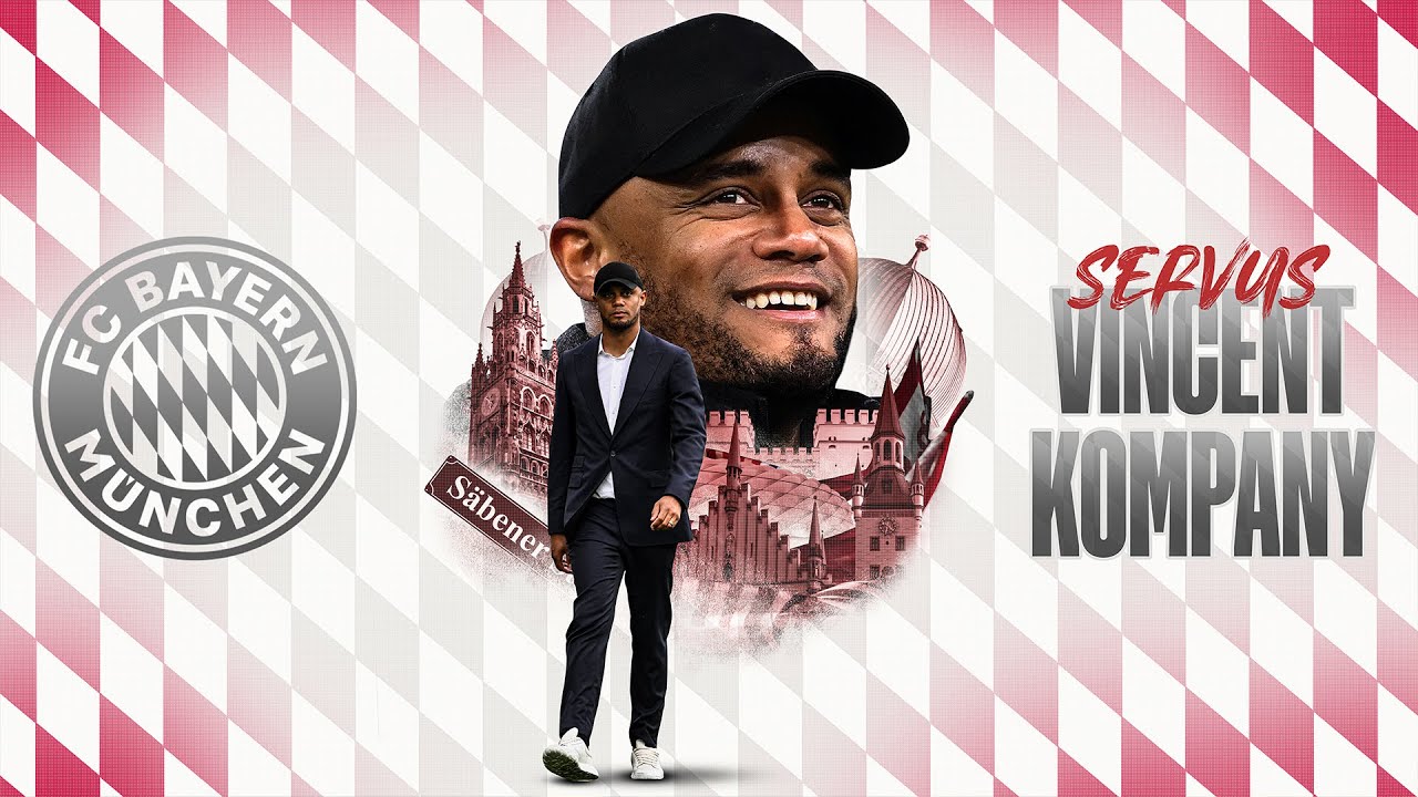 Die Vorstellung von Vincent Kompany als neuer Cheftrainer des FC Bayern