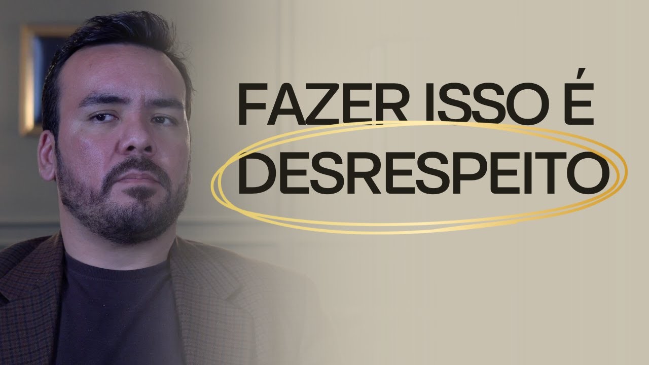 O sinal máximo de desrespeito a alguém (Aula aberta)