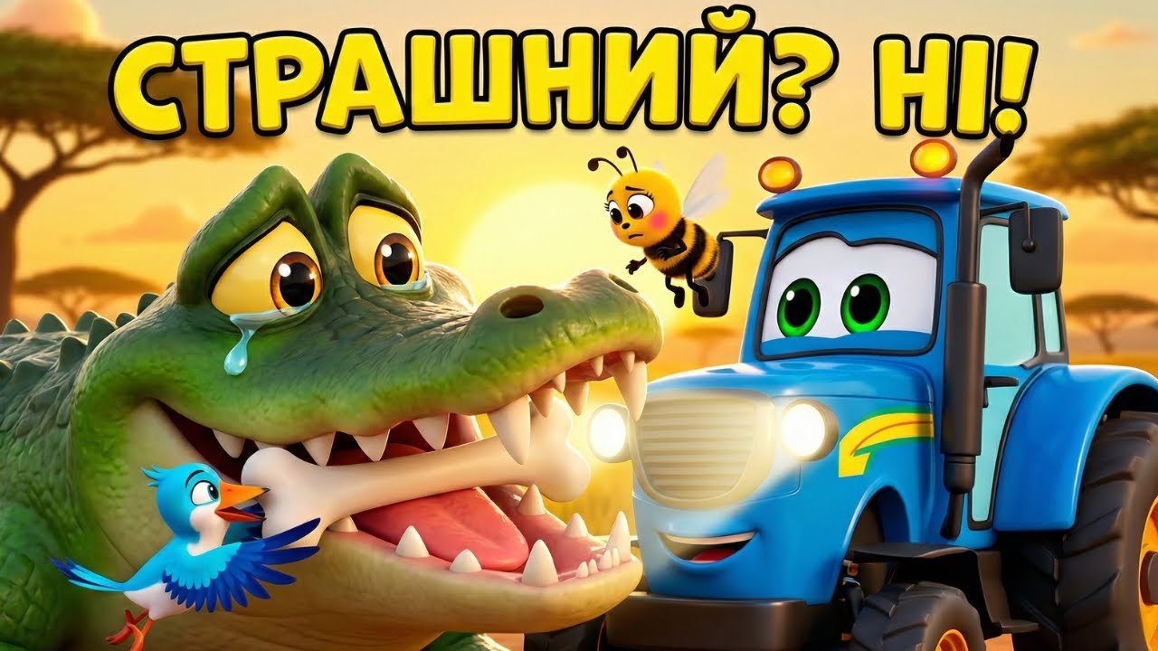 Крокодил КРОКА плаче! Тракторець і Бумчик рятують друга! 🐊🚜