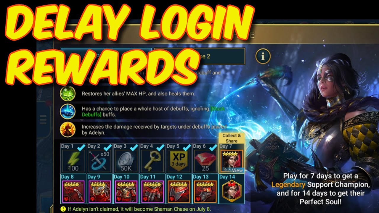 How to Collect Your Login Rewards When YOU Want - Raid Shadow Legends