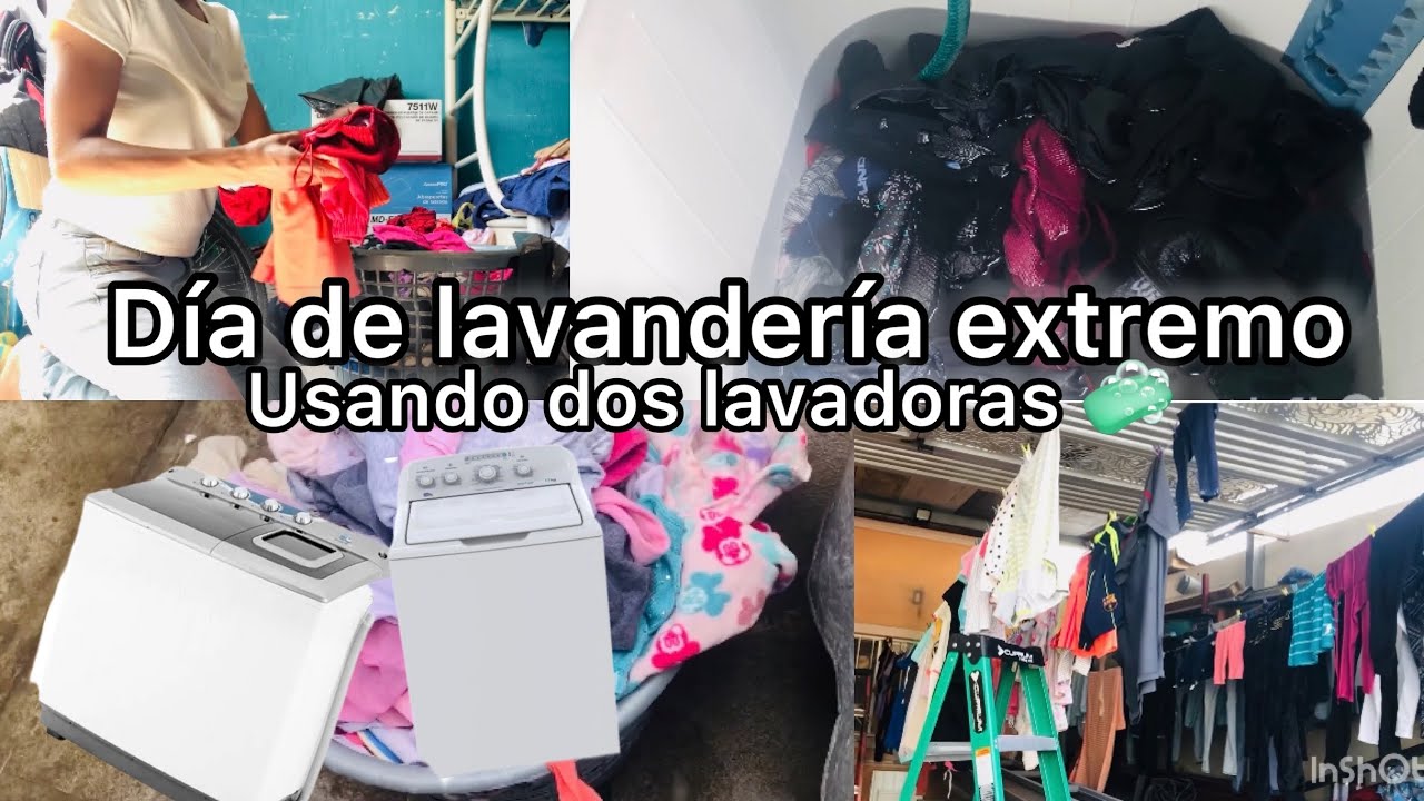 DIA DE LAVANDERIA/MI RUTINA DE LAVADO/PRODUCTOS QUE UTILIZO| MUCHO POR LAVAR🧺