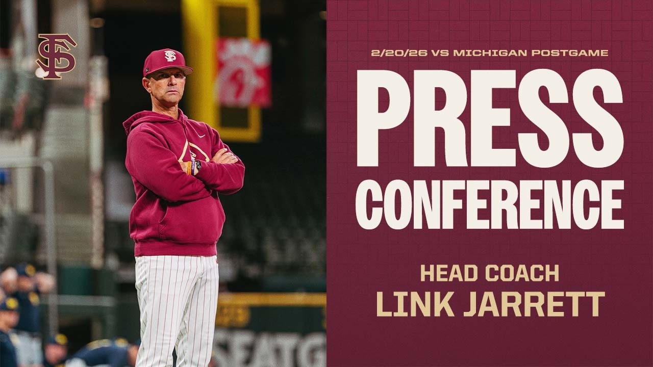 FSU Baseball | HC Link Jarrett Postgame Press Conference (2/20/26 vs Michigan)