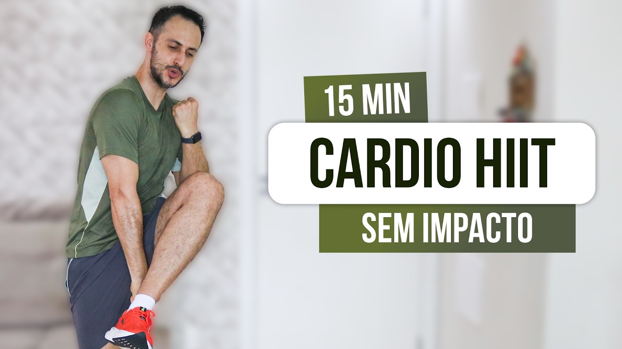 15min CARDIO HIIT SEM IMPACTO para QUEIMAR CALORIAS 💦 sem equipamentos, em casa