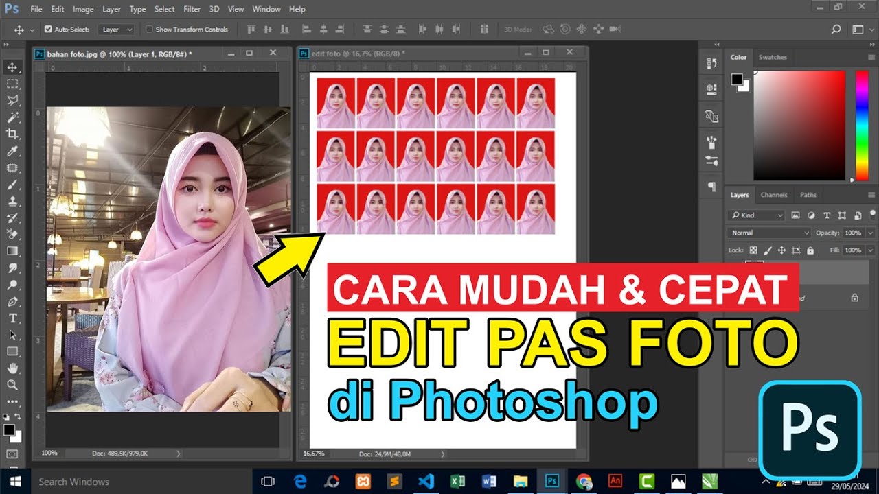 Cara Mudah Bikin Pas Foto di Photoshop