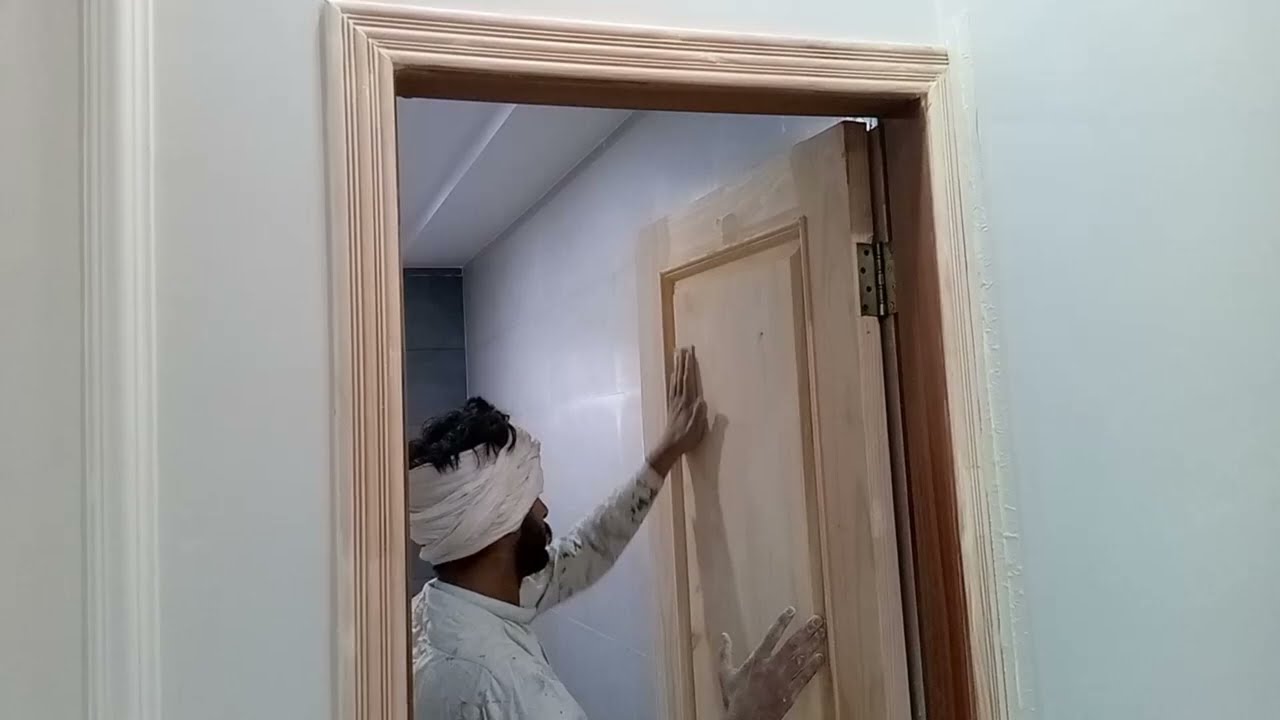 PU wood polish work Starcase wood poliswo