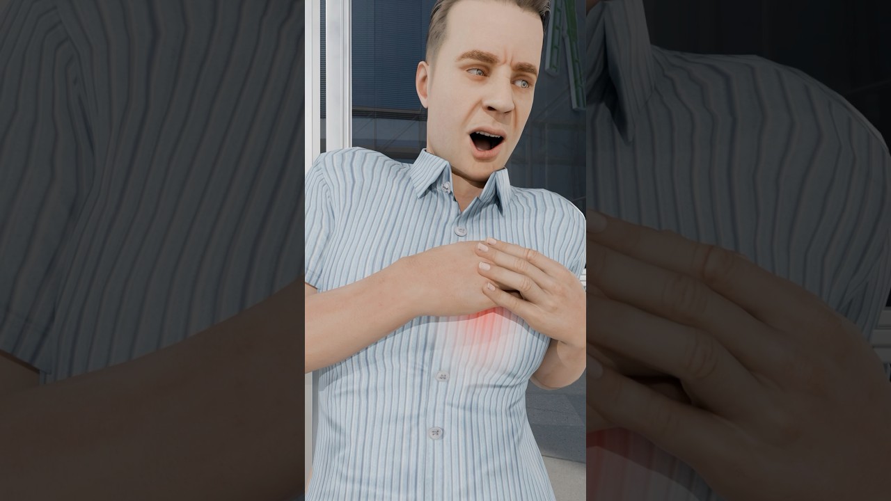 What happens during a Heart Attack? 😱 #3d #heartattack