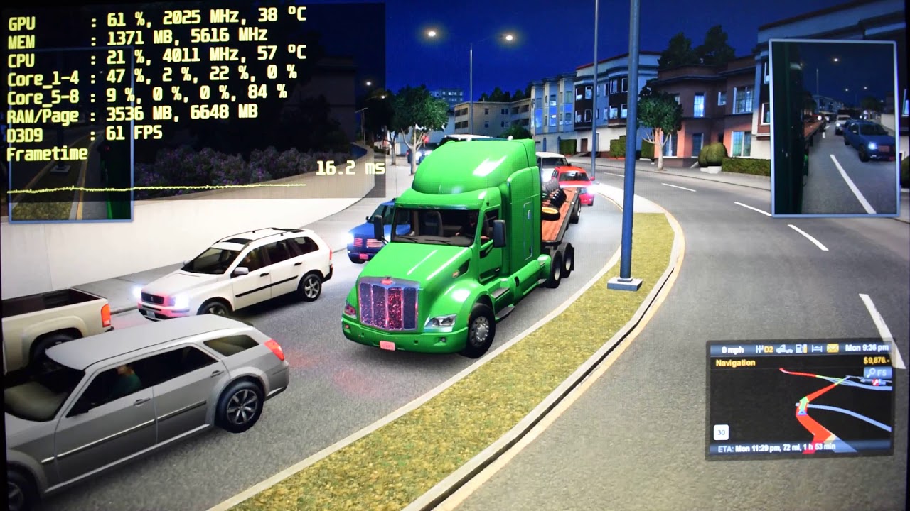 American Truck Simulator - i7 920 - GTX 1080 Ti - 1440p Test