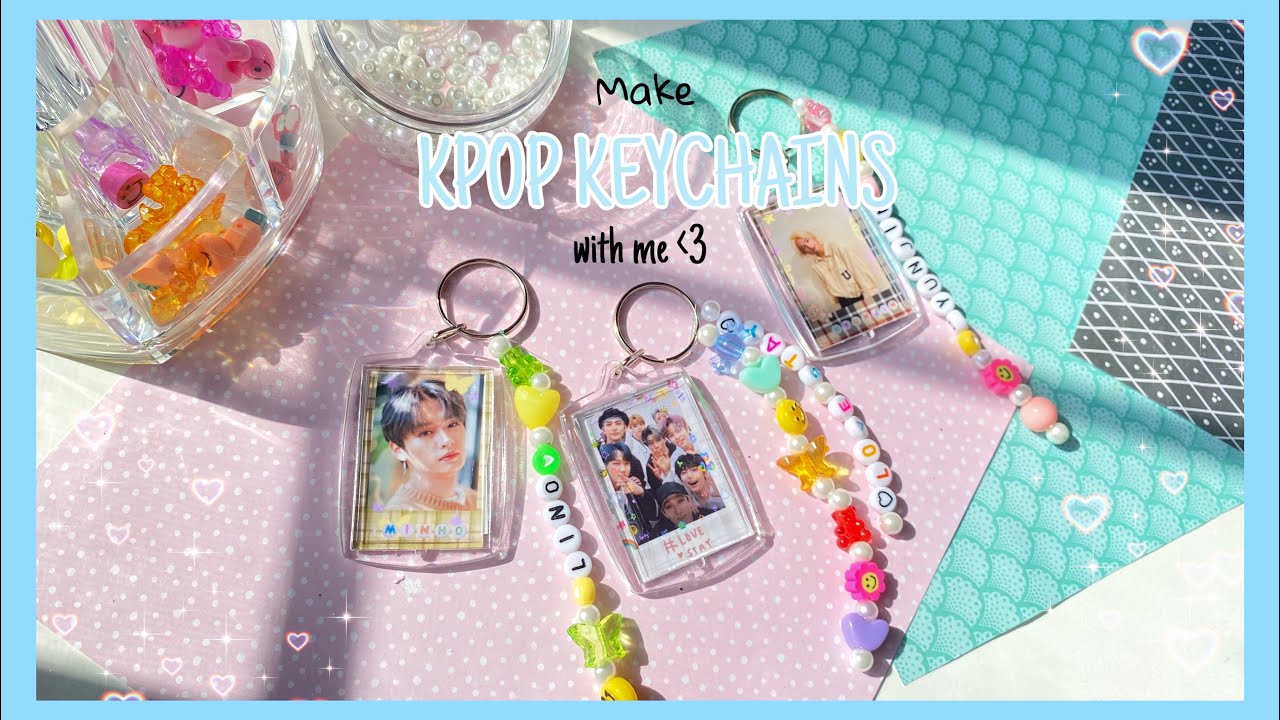 Make kpop keychains with me (diy kpop keychains) #kpopdiy#kpopkeychain#skz