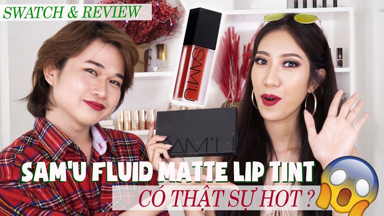 [Swatch & Review] Son Môi Sam'u Fluid Matte Lip Tint [ Vanmiu Beauty ]