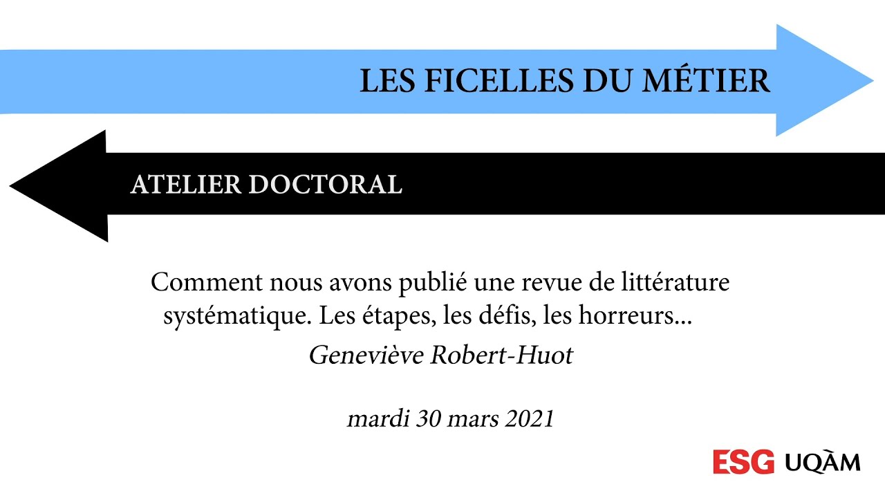 Comment nous avons publié une revue de littérature systématique - Ficelles #4