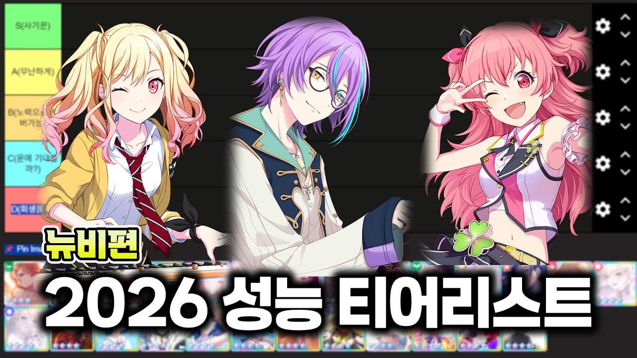 2026 프로세카 성능 티어리스트(뉴비편)