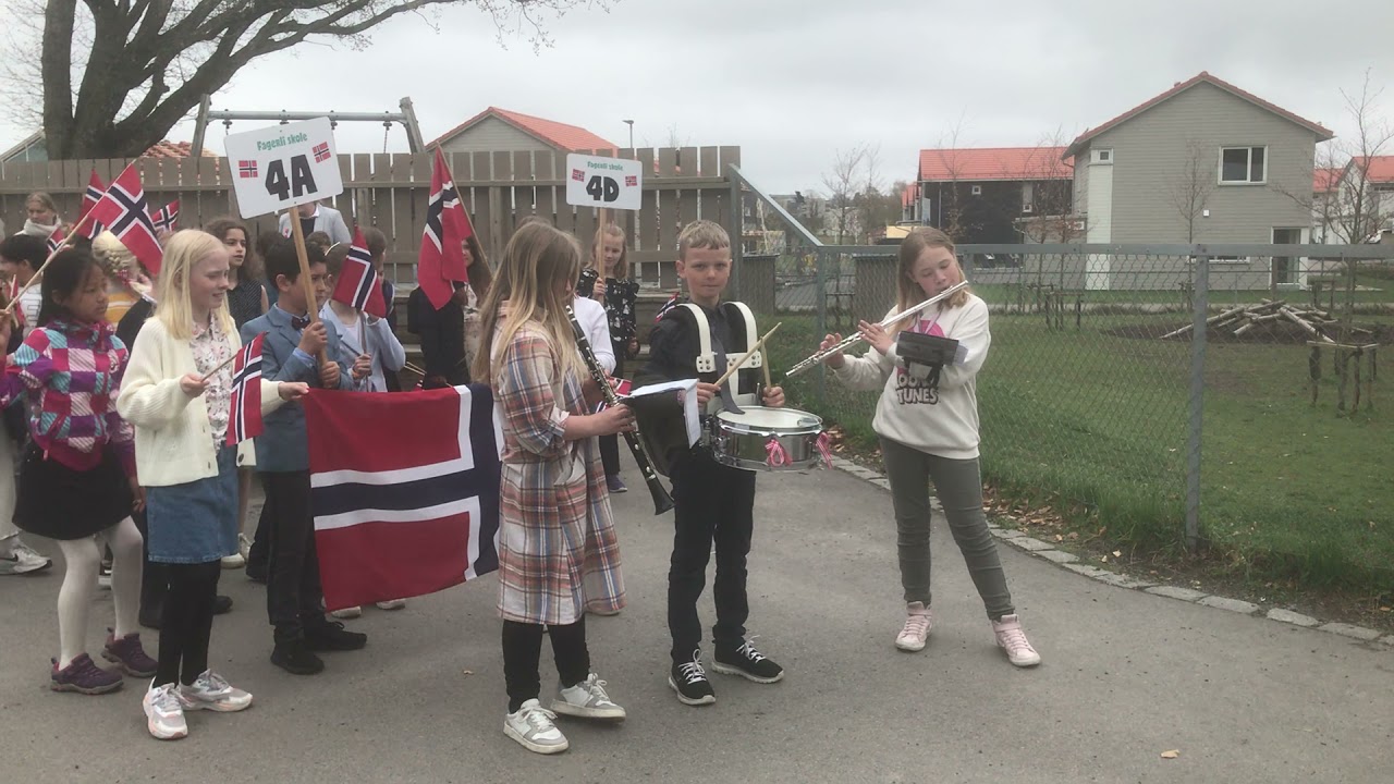 17. mai 2021 Fagerli skole 4. trinn i Larvik