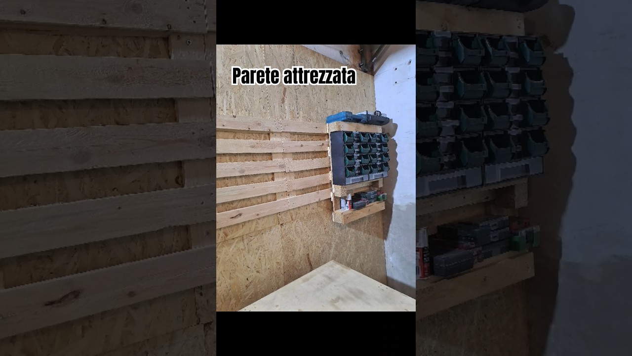 Parete attrezzata con pallet: un progetto semplice e alla portata di tutti #newlife4548 #wood