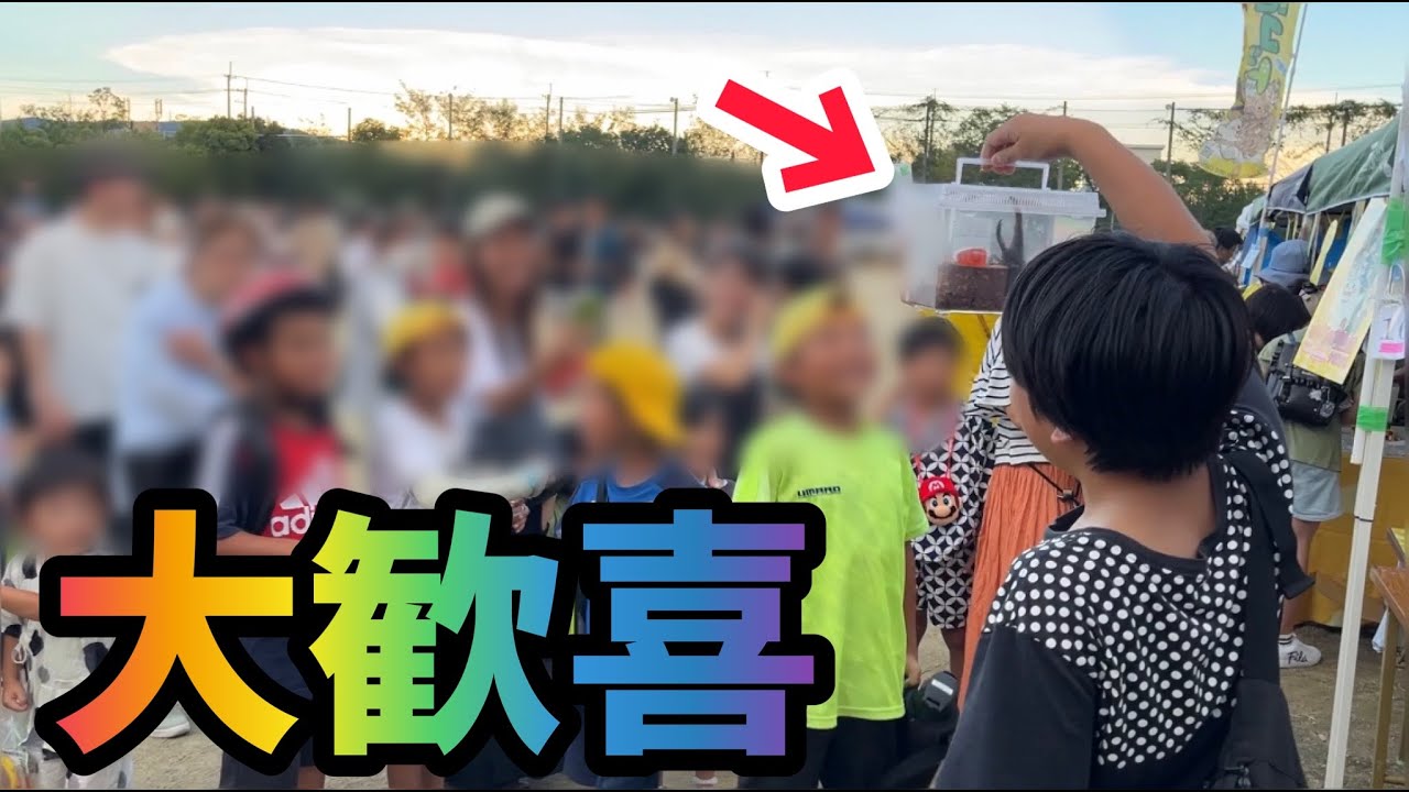 【大興奮！！！】1回300円の昆虫くじでヘラクレスが当たる！？！？