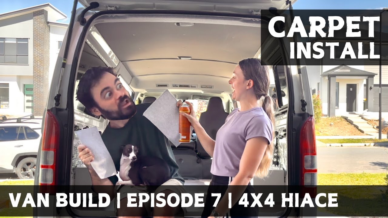 4 Way Stretch Carpet Install | Van Build | Episode 7