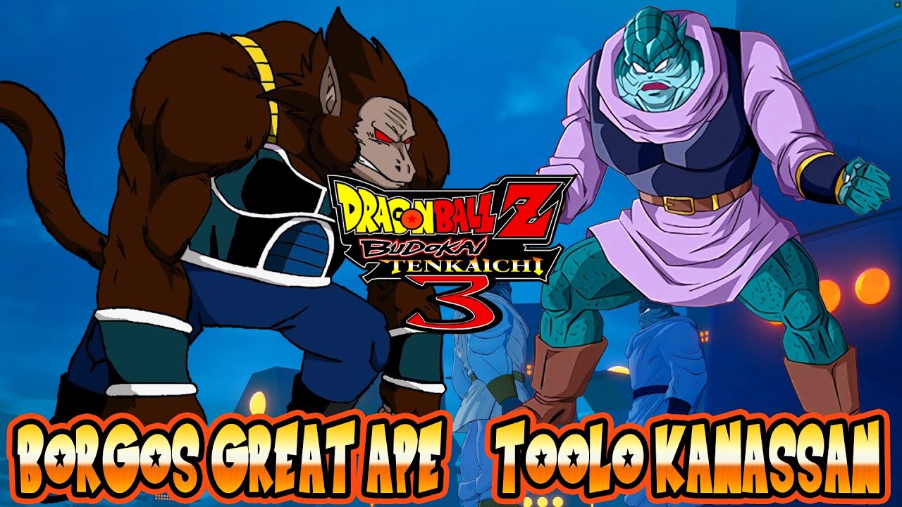 Borgos Great Ape Ozaru VS Toolo Kanassan Dragon Ball Z Budokai Tenkaichi 3 MOD BT3 PS2