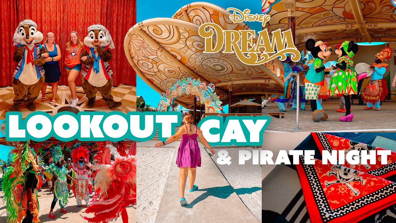 Видеоблог о круизе Disney: Лукаут-Кей в Лайтхаус-Пойнт и Пиратская ночь | Disney Dream