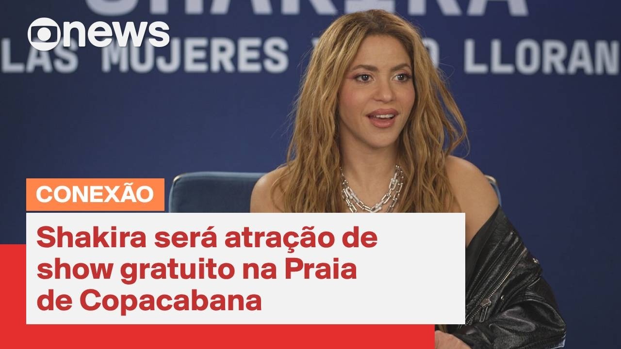 Shakira será atração de show gratuito na Praia de Copacabana