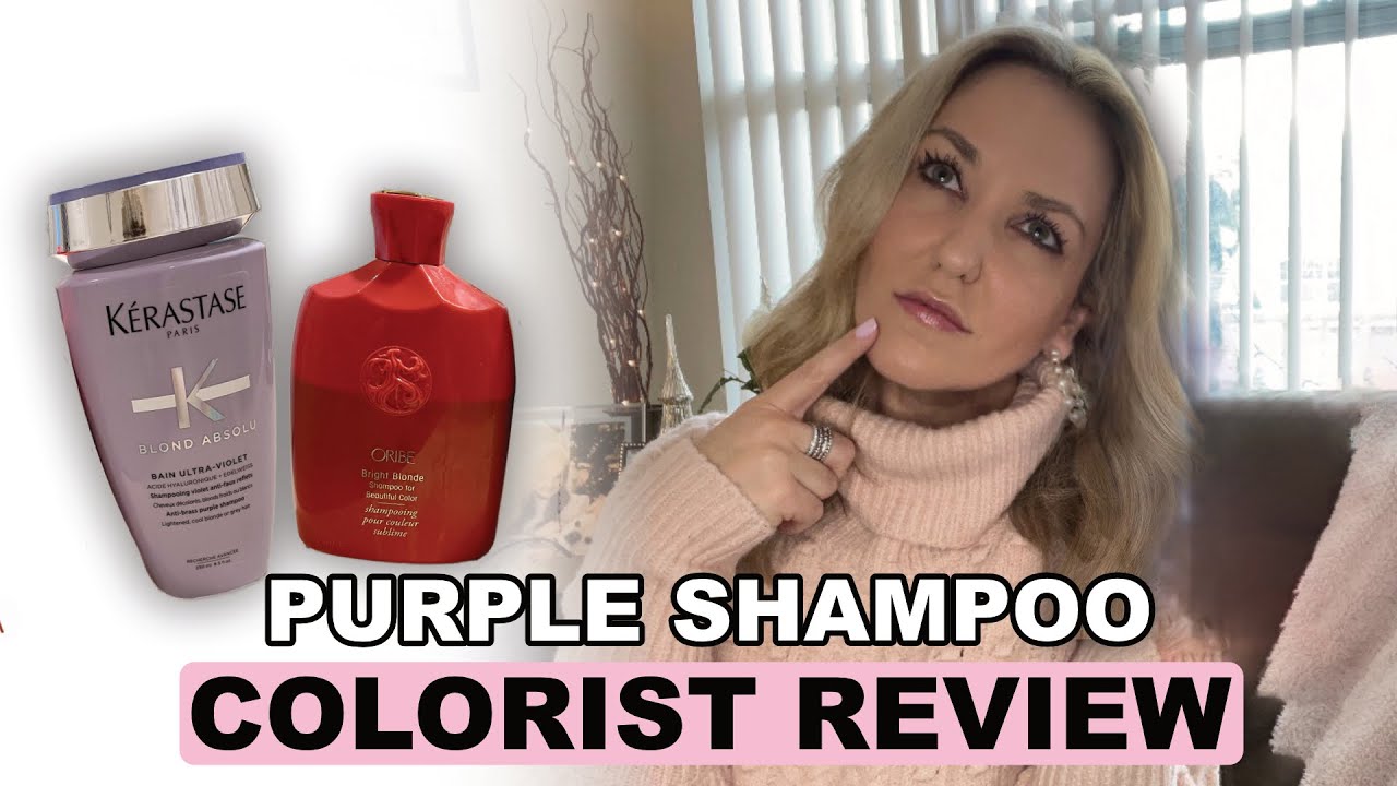 ORIBE BRIGHT BLONDE VS KÉRASTASE BLOND ABSOLUT | PURPLE SHAMPOO FOF BLONDE HAIR | PRODUCT REVIEW