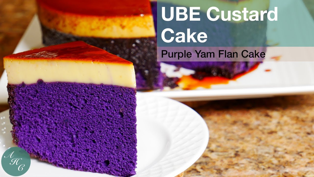 Easy Recipe | Ube Custard Cake | Purple Yam Leche Flan Cake