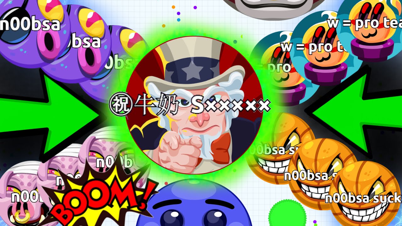 FUNNY AGARIO MOMENTS + TROLLING MY TEAMMATES (Agar.io)