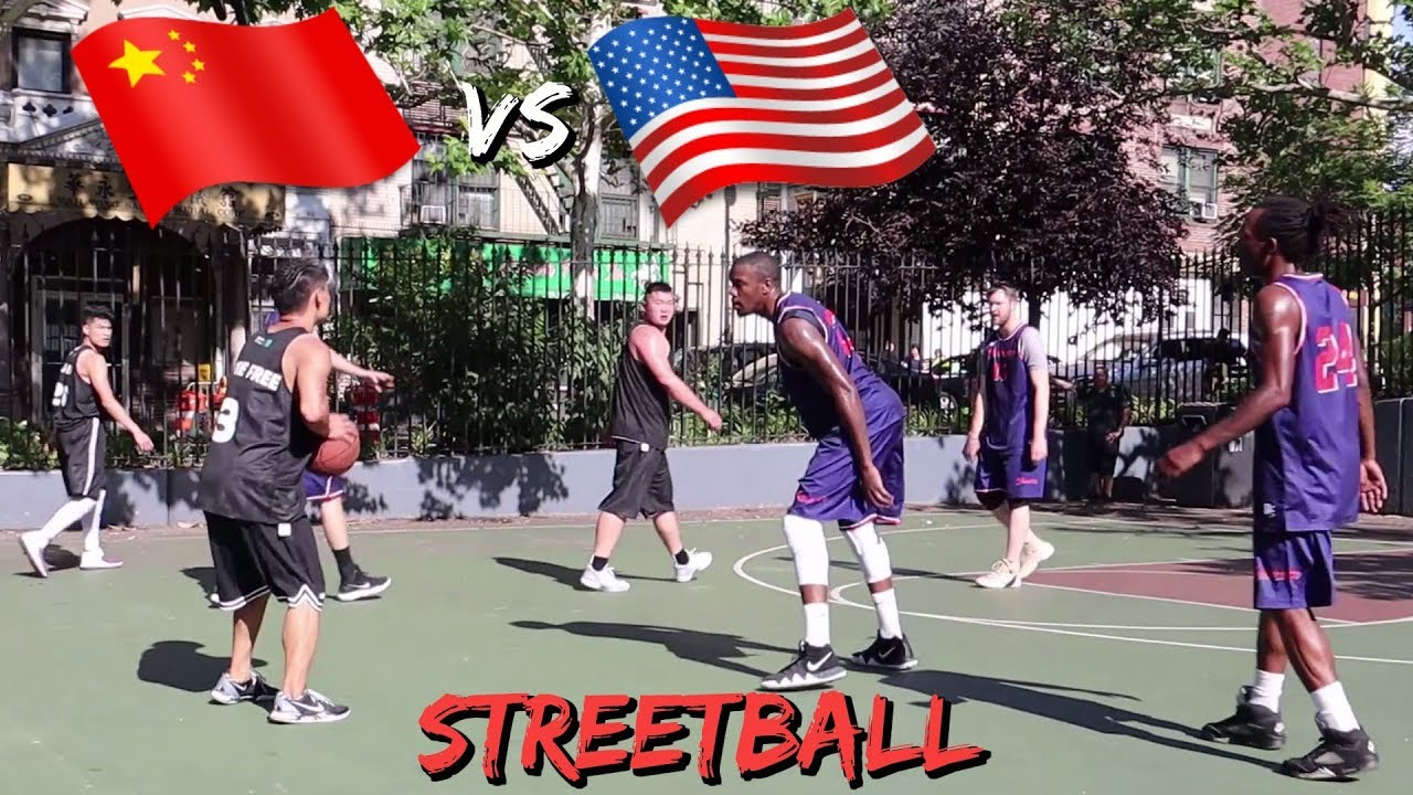 EPIC STREETBALL GAME New York City vs CHINESE HOOPERS!